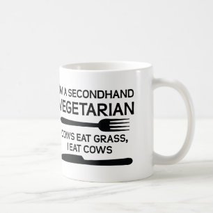 Secundaire vegetariër Funny Mug Koffiemok