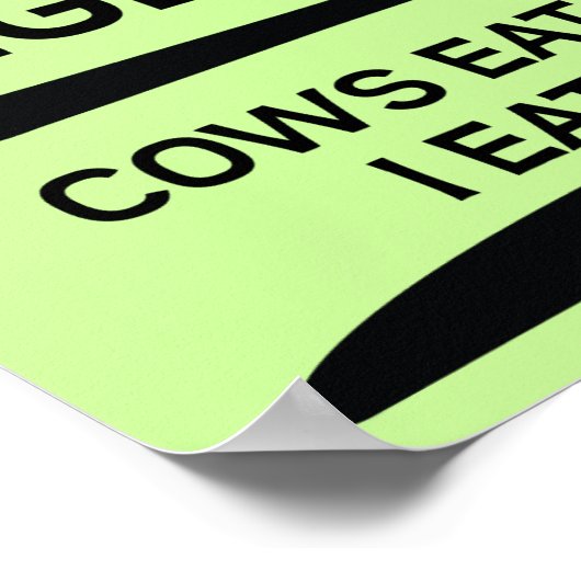 Secundaire vegetarische Poster (Hoek)