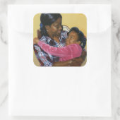 Secure 1998 vierkante sticker (Tas)