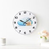 Secure Cloud Storage Icon with Padlock Grote Klok