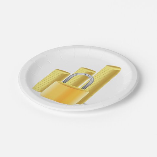 Secure Money Papieren Bordje (Gekanteld)