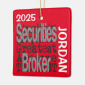 Securities Broker Extraordinaire CUSTOM Keramisch Ornament (Links)