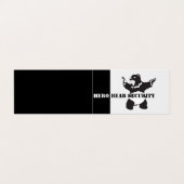 Security Business Card Visitekaartje (Buitenkant ongevouwen)