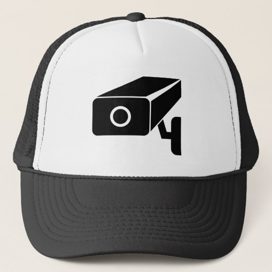 Security Cam trucker hoed voor videobewaking Trucker Pet (Voorkant)