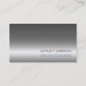 Security Consultant Special Services Chrome Silver Visitekaartje (Voorkant)