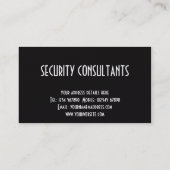 Security Consultant Visitekaartje (Achterkant)