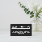 Security Consulting scanbaar Visitekaartje (Staand voorkant)