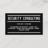 Security Consulting scanbaar Visitekaartje (Voorkant)