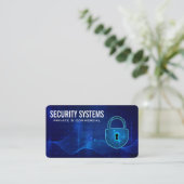 Security Cyber Lock | Modern Tech Visitekaartje (Staand voorkant)