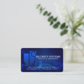 Security Cyber Shield Logo | Tech Systems Visitekaartje (Staand voorkant)