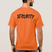 SECURITY (front AND back) T-shirt (Achterkant)