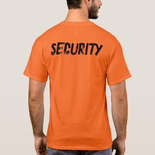 SECURITY (front AND back) T-shirt (Achterkant)