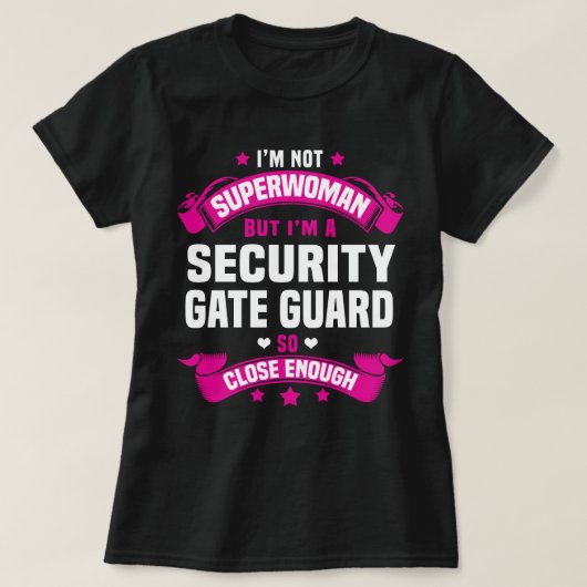 Security Gate Guard T-shirt (Design voorkant)
