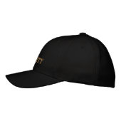 SECURITY geborduurde honkbalpet goud / zwart Pet (Links)