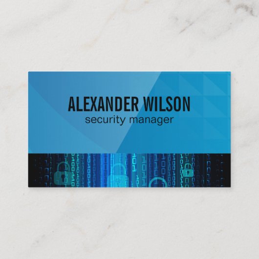 Security Guard | Cyber Code | Tech Visitekaartje (Achterkant)