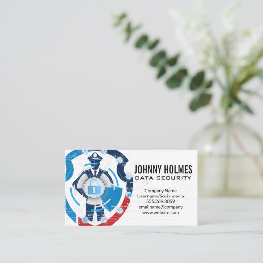Security Guard | Cyber Technology Visitekaartje (Staand voorkant)