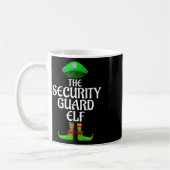 Security Guard Elf Matching Family Group Christmas Koffiemok (Links)