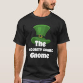 Security Guard Gnome St Patricks Day T-shirt (Voorkant)