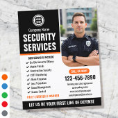 Security Guard Services Company Logo Sinaasappel C Flyer