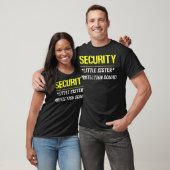Security Little Sister Protection Squad Big back t T-shirt (Unisex)