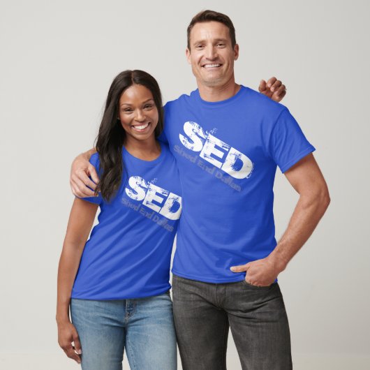 SED Graphic vervormd Shirt (Unisex)