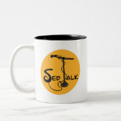Sed Talk Merch Tweekleurige Koffiemok (Links)
