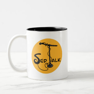 Sed Talk Merch Tweekleurige Koffiemok