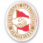 SED-vintage Sticker<br><div class="desc">Koude oorlog 80's klassieke</div>