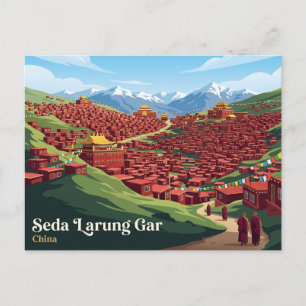 Seda Larung Gar Boeddhistische Academie China Briefkaart