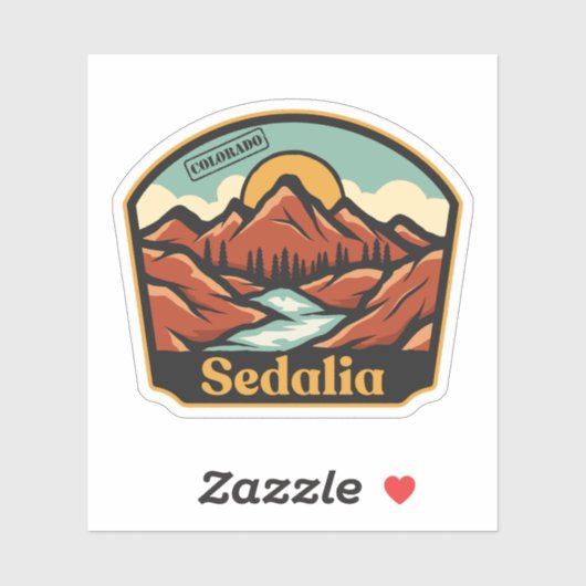 Sedalia, Colorado Sticker (Vel)