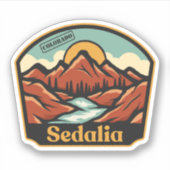Sedalia, Colorado Sticker (Voorkant)
