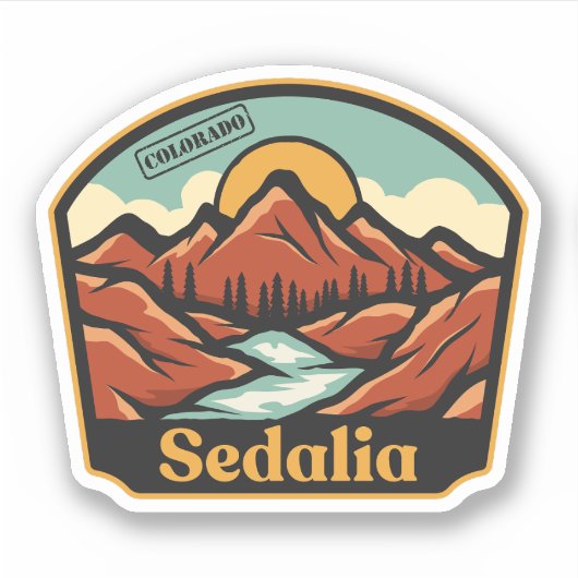 Sedalia, Colorado Sticker (Voorkant)