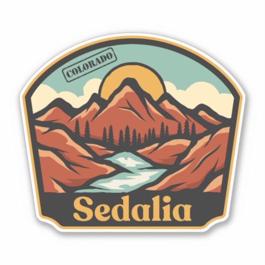 Sedalia, Colorado Sticker (Voorkant)