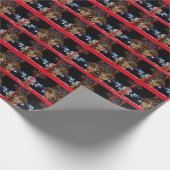 Sedan-kerstmis van Black 1930  Cadeaupapier (Hoek)