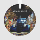 Sedan-kerstmis van Black 1930 Ornament (achterkant)