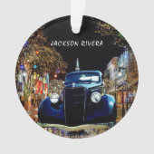 Sedan-kerstmis van Black 1930 Ornament (voorkant)