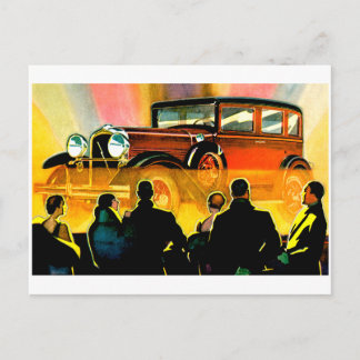 Sedan Touring Car ~ automatische reclame Briefkaart