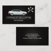 sedanwagen | Mechanische moersleutels Logo | diens Visitekaartje (Voorkant / Achterkant)