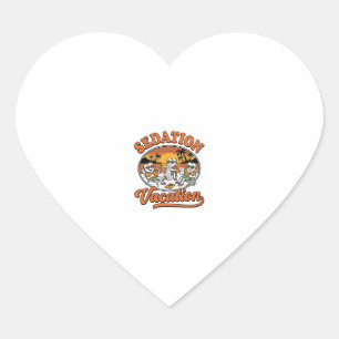Sedatie Vakantie Retro Tandheelkundige Humor Shirt Hart Sticker