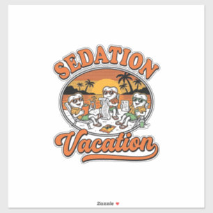 Sedatie Vakantie Retro Tandheelkundige Humor Shirt Sticker