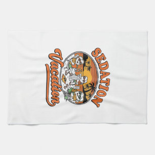 Sedatie Vakantie Retro Tandheelkundige Humor Shirt Theedoek