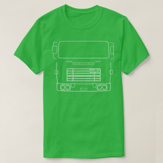 Seddon Atkinson 400 klassieke vrachtwagen outline  T-shirt (Design voorkant)