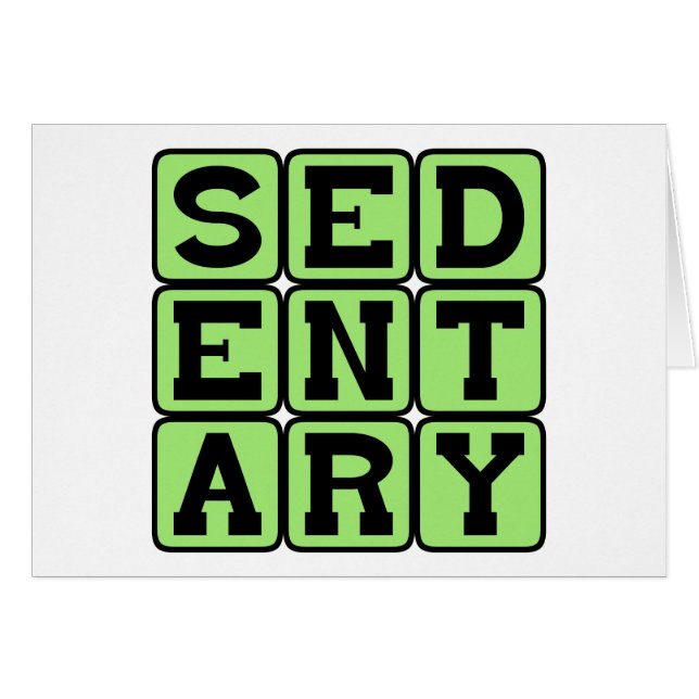 Sedentair, Lazy Lifestyle (Voorkant Horizontaal)