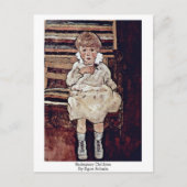 Sedentaire kinderen van Egon Schiele Briefkaart (Voorkant)