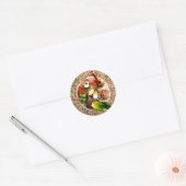 Seder Bord & Matazah Ronde Sticker (Envelop)