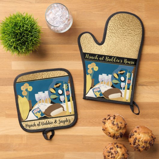 Seder Time Ovenwant & Pannenlap Set (Top down)