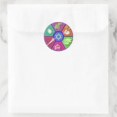sederbord ronde sticker (Tas)