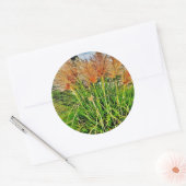 Sedge in de wind. ronde sticker (Envelop)