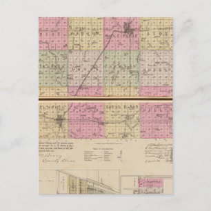 Sedgwick County, Conway en Belle Plaine, Kansas Briefkaart