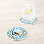 Sedgwick county seal zandsteen onderzetter (Zijkant)